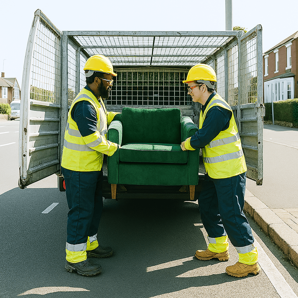 Professional Litta Workers Loading Furniture